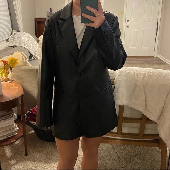 Rebecca Minkoff Jackets & Blazers - Black Leather Blazer- Rebecca Minkoff